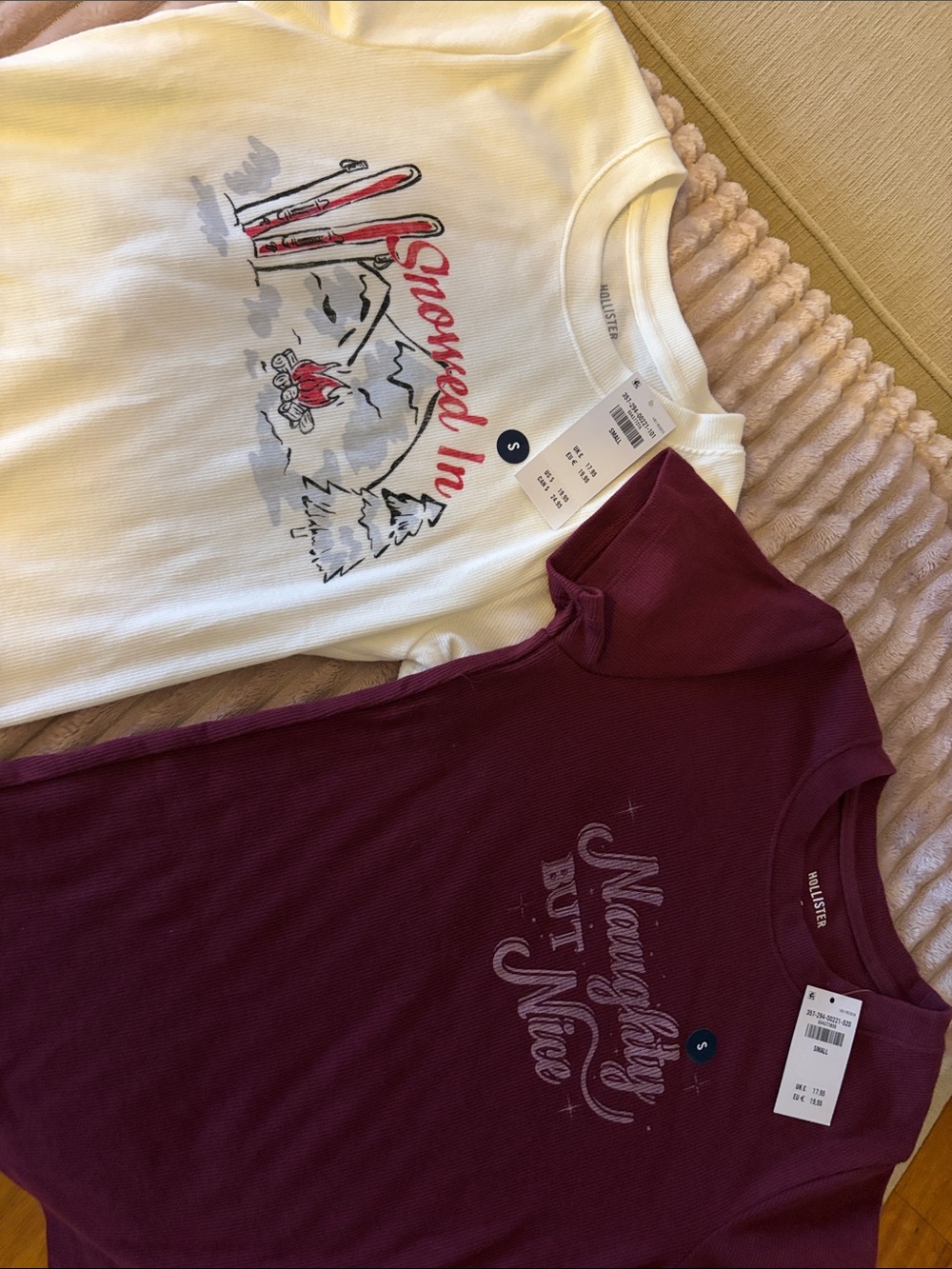 Hollister graphic baby tees